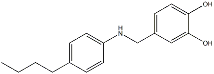 4-{[(4-butylphenyl)amino]methyl}benzene-1,2-diol Struktur