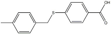 4-{[(4-methylphenyl)methyl]sulfanyl}benzoic acid Struktur