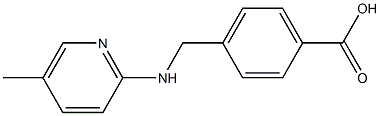 4-{[(5-methylpyridin-2-yl)amino]methyl}benzoic acid Struktur