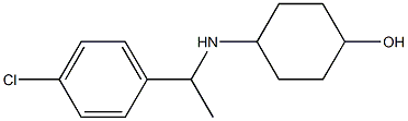 4-{[1-(4-chlorophenyl)ethyl]amino}cyclohexan-1-ol Struktur