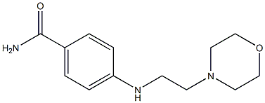 4-{[2-(morpholin-4-yl)ethyl]amino}benzamide Struktur