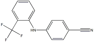 4-{[2-(trifluoromethyl)phenyl]amino}benzonitrile Struktur