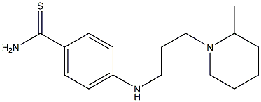 4-{[3-(2-methylpiperidin-1-yl)propyl]amino}benzene-1-carbothioamide Struktur