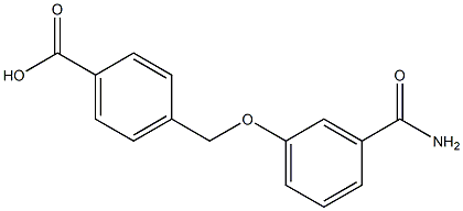 4-{[3-(aminocarbonyl)phenoxy]methyl}benzoic acid Struktur