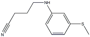 4-{[3-(methylsulfanyl)phenyl]amino}butanenitrile Struktur