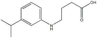 4-{[3-(propan-2-yl)phenyl]amino}butanoic acid Struktur