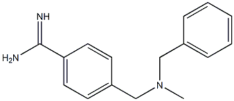 4-{[benzyl(methyl)amino]methyl}benzenecarboximidamide Struktur