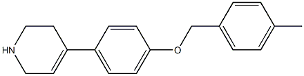 4-{4-[(4-methylphenyl)methoxy]phenyl}-1,2,3,6-tetrahydropyridine Struktur