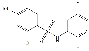 4-amino-2-chloro-N-(2,5-difluorophenyl)benzene-1-sulfonamide Struktur