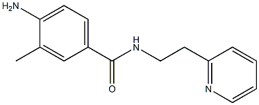 4-amino-3-methyl-N-(2-pyridin-2-ylethyl)benzamide Struktur