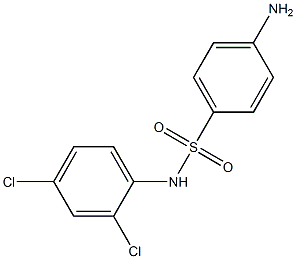 4-amino-N-(2,4-dichlorophenyl)benzene-1-sulfonamide Struktur