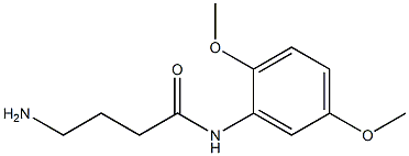 4-amino-N-(2,5-dimethoxyphenyl)butanamide Struktur