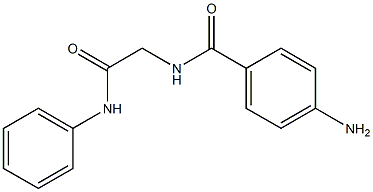 4-amino-N-(2-anilino-2-oxoethyl)benzamide Struktur