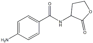 4-amino-N-(2-oxooxolan-3-yl)benzamide Struktur