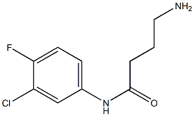 4-amino-N-(3-chloro-4-fluorophenyl)butanamide Struktur