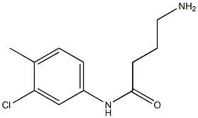 4-amino-N-(3-chloro-4-methylphenyl)butanamide Struktur