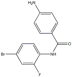 4-amino-N-(4-bromo-2-fluorophenyl)benzamide Struktur