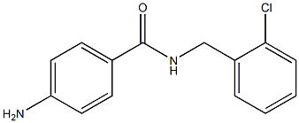 4-amino-N-[(2-chlorophenyl)methyl]benzamide Struktur