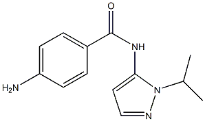 4-amino-N-[1-(propan-2-yl)-1H-pyrazol-5-yl]benzamide Struktur