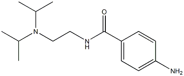 4-amino-N-{2-[bis(propan-2-yl)amino]ethyl}benzamide Struktur