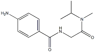 4-amino-N-{2-[isopropyl(methyl)amino]-2-oxoethyl}benzamide Struktur