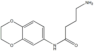 4-amino-N-2,3-dihydro-1,4-benzodioxin-6-ylbutanamide Struktur