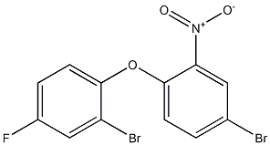 4-bromo-1-(2-bromo-4-fluorophenoxy)-2-nitrobenzene Struktur