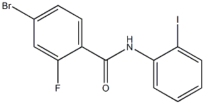 4-bromo-2-fluoro-N-(2-iodophenyl)benzamide Struktur