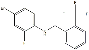 4-bromo-2-fluoro-N-{1-[2-(trifluoromethyl)phenyl]ethyl}aniline Struktur