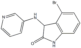 4-bromo-3-(pyridin-3-ylamino)-2,3-dihydro-1H-indol-2-one Struktur