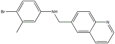 4-bromo-3-methyl-N-(quinolin-6-ylmethyl)aniline Struktur