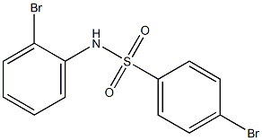 4-bromo-N-(2-bromophenyl)benzene-1-sulfonamide Struktur