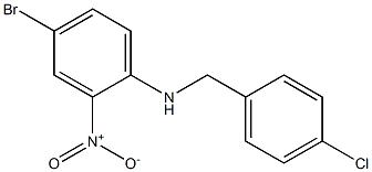 4-bromo-N-[(4-chlorophenyl)methyl]-2-nitroaniline Struktur