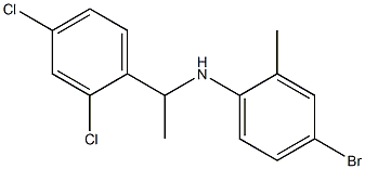 4-bromo-N-[1-(2,4-dichlorophenyl)ethyl]-2-methylaniline Struktur