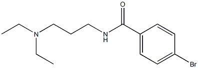 4-bromo-N-[3-(diethylamino)propyl]benzamide Struktur