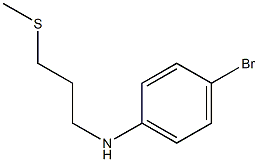 4-bromo-N-[3-(methylsulfanyl)propyl]aniline Struktur