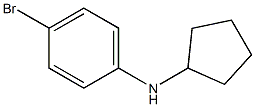 4-bromo-N-cyclopentylaniline Struktur