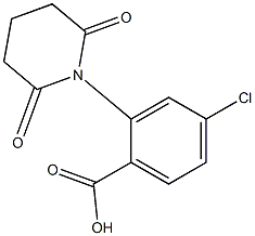 4-chloro-2-(2,6-dioxopiperidin-1-yl)benzoic acid Struktur