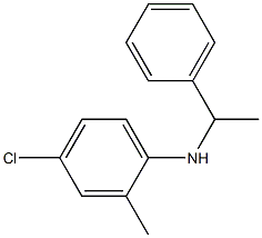 4-chloro-2-methyl-N-(1-phenylethyl)aniline Struktur