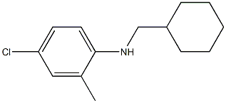 4-chloro-N-(cyclohexylmethyl)-2-methylaniline Struktur