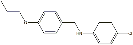 4-chloro-N-[(4-propoxyphenyl)methyl]aniline Struktur