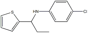 4-chloro-N-[1-(thiophen-2-yl)propyl]aniline Struktur