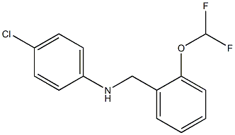 4-chloro-N-{[2-(difluoromethoxy)phenyl]methyl}aniline Struktur