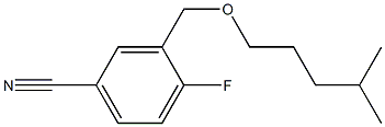 4-fluoro-3-{[(4-methylpentyl)oxy]methyl}benzonitrile Struktur