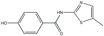 4-hydroxy-N-(5-methyl-1,3-thiazol-2-yl)benzamide Struktur