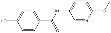 4-hydroxy-N-(6-methoxypyridin-3-yl)benzamide Struktur