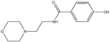 4-hydroxy-N-[2-(morpholin-4-yl)ethyl]benzamide Struktur