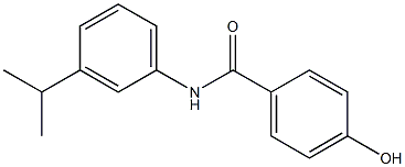 4-hydroxy-N-[3-(propan-2-yl)phenyl]benzamide Struktur