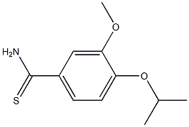 4-isopropoxy-3-methoxybenzenecarbothioamide Struktur