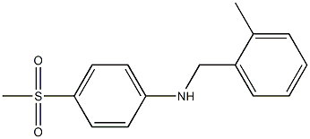 4-methanesulfonyl-N-[(2-methylphenyl)methyl]aniline Struktur